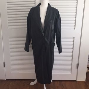 Leather coat